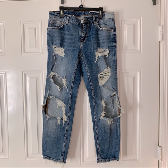 Distressed Zara jeans - Picture 1 of 7